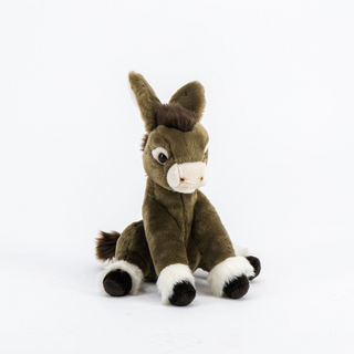 Photo peluche Ane Gaston pour enfant ou bébé vue de profil, La Pelucherie