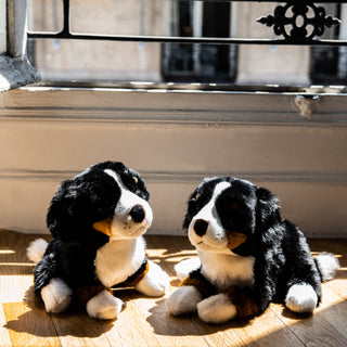 Chien peluche La Pelucherie, jouet pour enfant fabrication artisanale