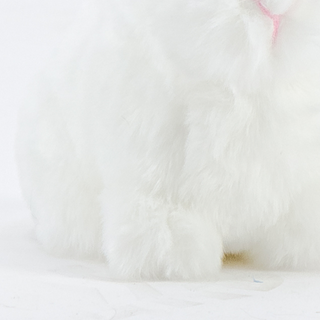 Douce peluche lapin Léon, cousue main, La Pelucherie
