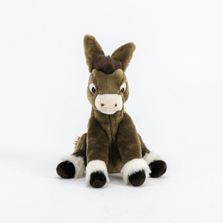 Petite peluche Ane Gaston réaliste, La Pelucherie