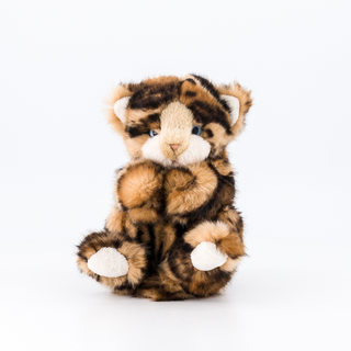 Peluche chat, vue de face, La Pelucherie