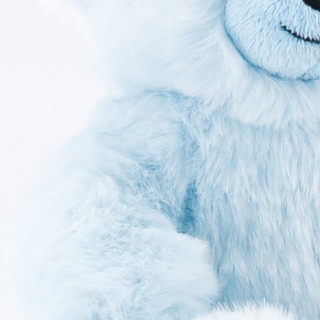Zoom peluche ours bleu pour enfant