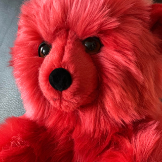 Peluche réaliste rouge pour enfant et bébé, La Pelucherie