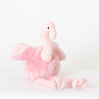 Flamand rose peluche mignonne pour naissance