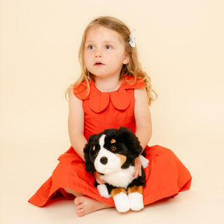 Chien peluche La Pelucherie,cousu main
