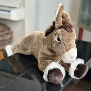 Peluche Ane réaliste La Pelucherie pour enfant et bébé