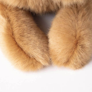 Détail du pelage marron, chien en peluche, haut de gamme, magasin peluche, La Pelucherie