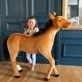 Ma peluche Cheval géant et son Poulain