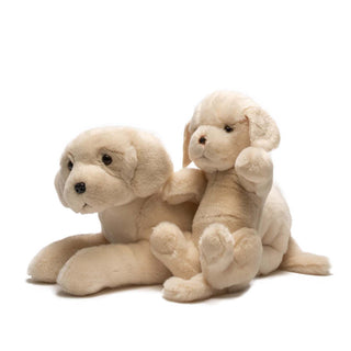 Famille de labradors, animaux en peluche, garantie à vie, made in Italy, La Pelucherie