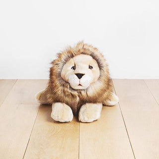 Peluche de lion, vue de face, savoir-faire, magasin peluche, La Pelucherie