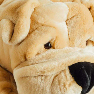 Peluche chien, zoom, La Pelucherie