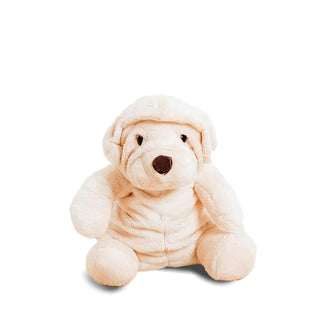 Peluche chien Albert réaliste garantie à vie, La Pelucherie