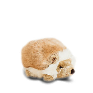 Petit hérisson en peluche, vue de côté, savoir-faire, magasin peluche, La Pelucherie