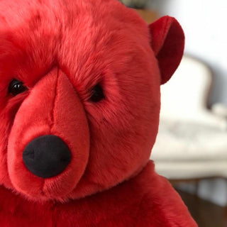 Ours Jules Rouge, peluche pour enfant, La Pelucherie