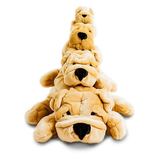 Famille chien en peluche, La Pelucherie