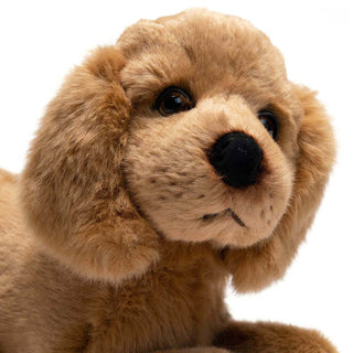 Petite tête adorable de chien en peluche, savoir-faire, marque française, La Pelucherie
