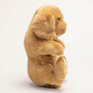 Petite peluche chien cocker, vue de profil, réaliste, made in Italy, La Pelucherie