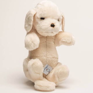 Animal de compagnie en peluche, vue de face, réaliste, made in Italy, La Pelucherie