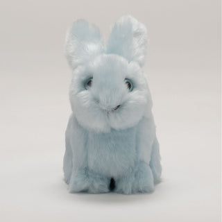 Vue de face peluche lapin cousue main, La Pelucherie
