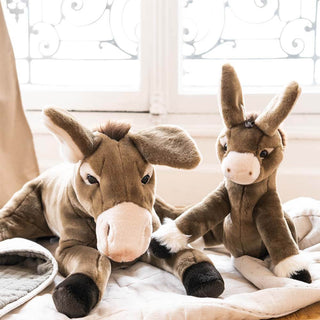 Duo de ma peluche Ane Gaston, gris, réaliste, La Pelucherie