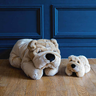 Peluche chien réaliste, marque française La Pelucherie