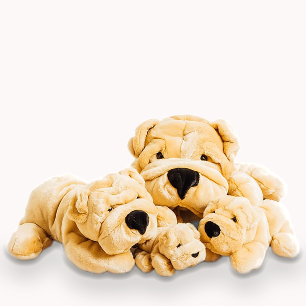Hector – Realistic Plush Dog – Shar Pei - La Pelucherie