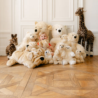 Famille de peluche ours, cousue main, La Pelucherie