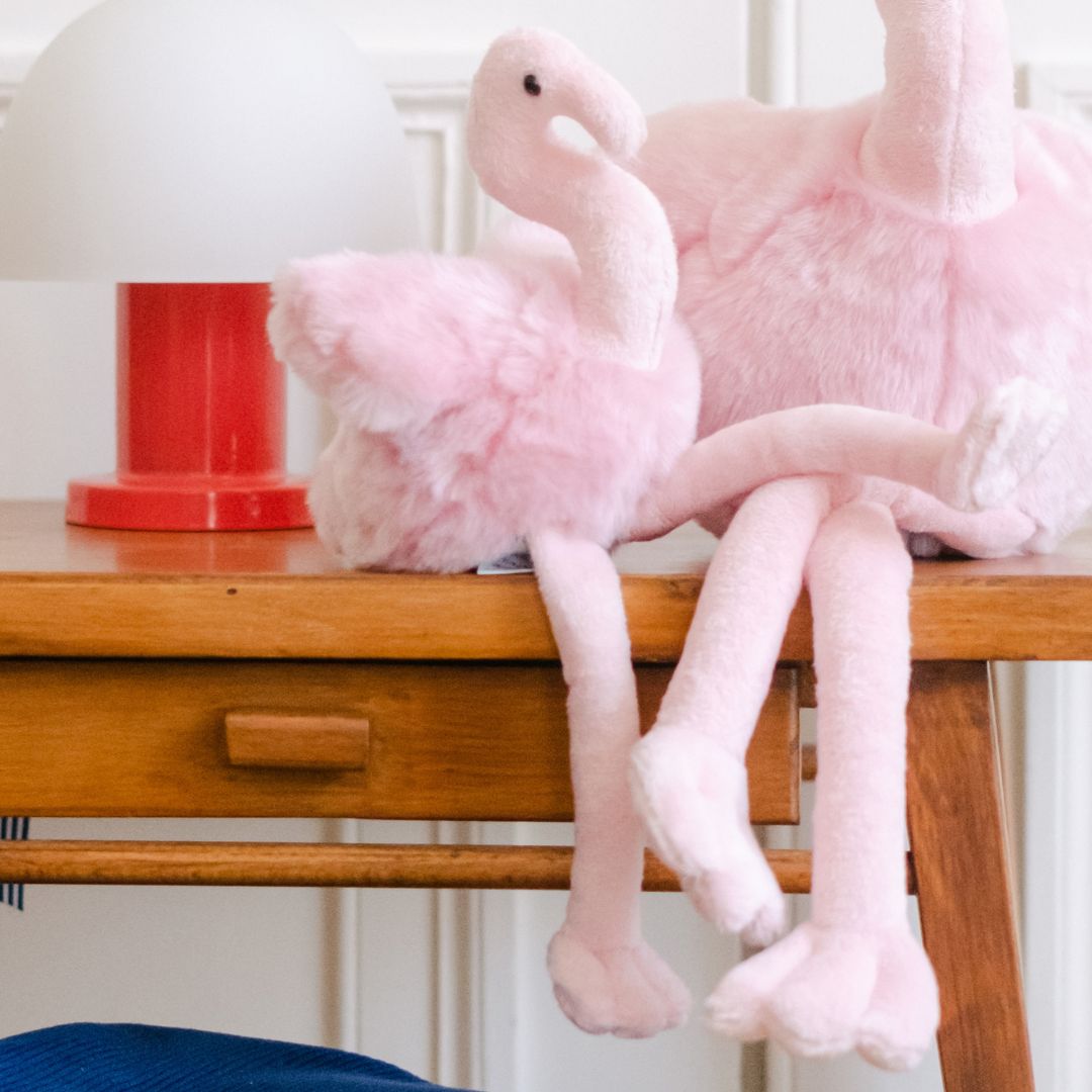 GALUPY Unicorno Peluche Rosa Smarty – Criniera Bianco-Blu E Ali Scintillanti, Morbido Giocattolo Per Bambini