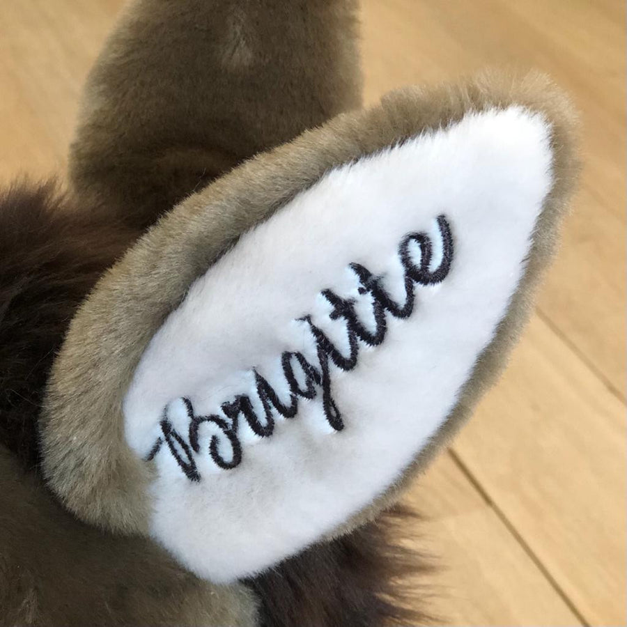 Embroidery on the ear